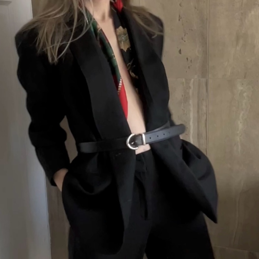 Vintage Double-Breasted Wool Blazer | Women's Size 6